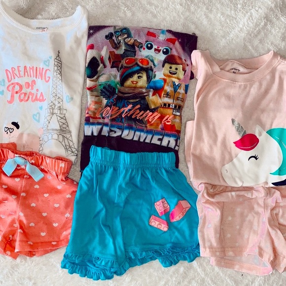 🌙 💤 9 Pairs PJ girl pajama lot, bundle winter and fall long pants 💤 🌙 - Picture 7 of 13